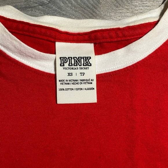 NWT PINK Holiday “Sweater Look” Long Sleeve Tee - Picture 3 of 4